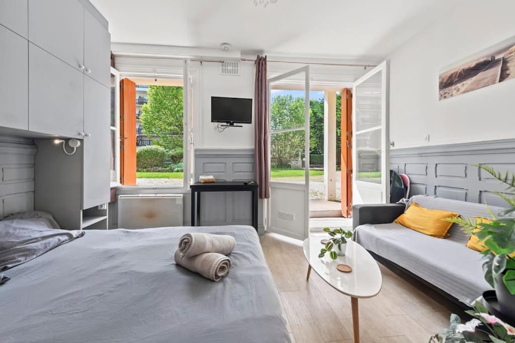 Studio 100M De La Plage & Casino Lägenhet Villers-sur-Mer Exteriör bild